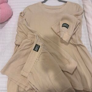 Daily Drills Tan Lounge Set